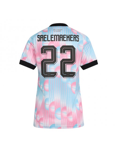 Belgien Alexis Saelemaekers #22 Auswärtstrikot für Frauen WM 2026 Kurzarm Belgien Alexis Saelemaekers #22 Auswärtstrikot für Frauen WM 2026 Kurzarm
